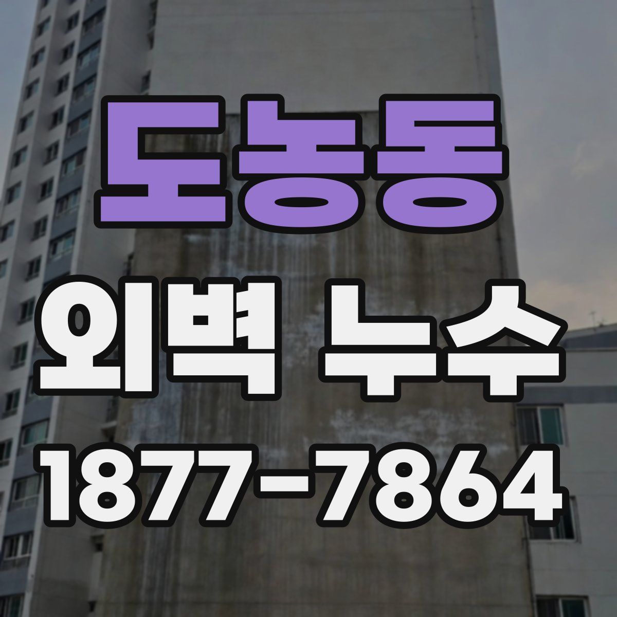 도농동 외벽 누수