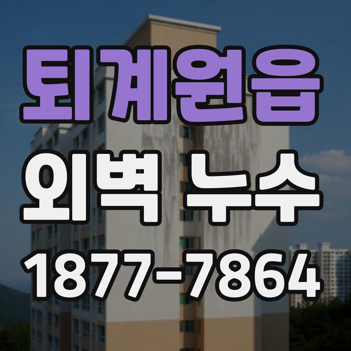 퇴계원읍 외벽 누수
