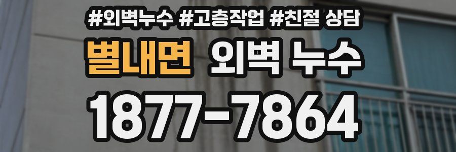 별내면 외벽 누수