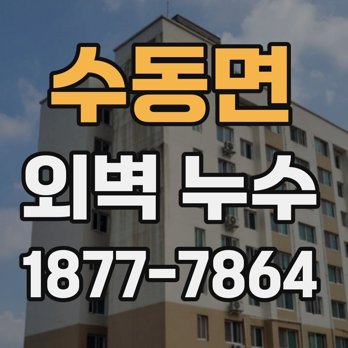 수동면 외벽 누수