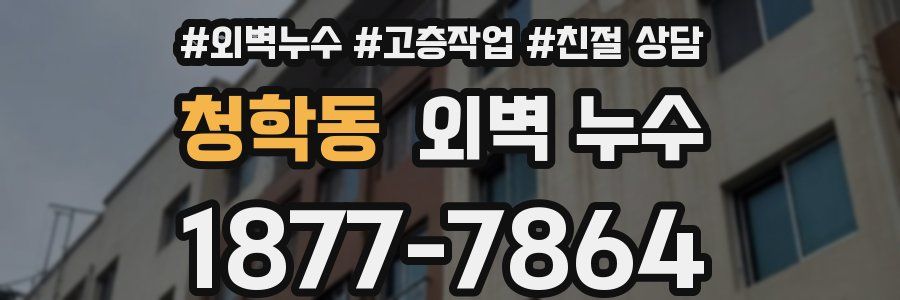 청학동 외벽 누수