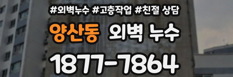 양산동 외벽 누수