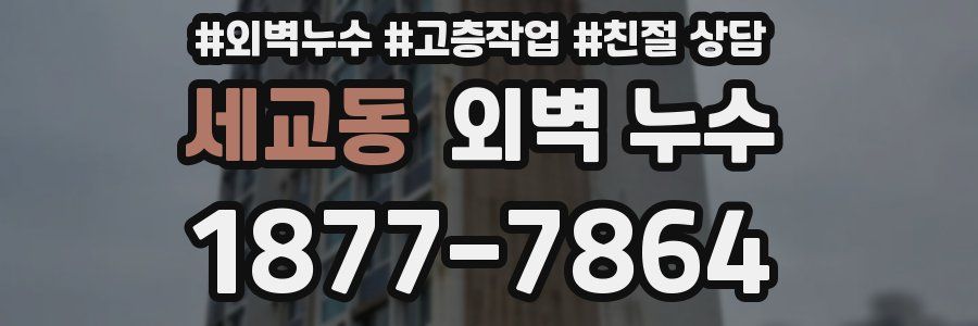 세교동 외벽 누수