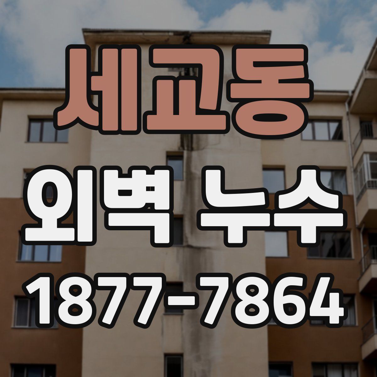 세교동 외벽 누수