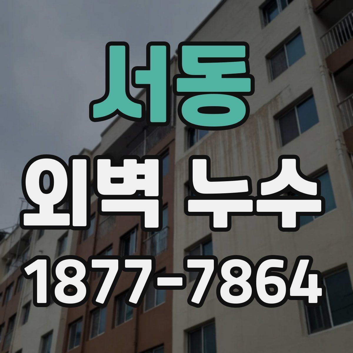 서동 외벽 누수 수리 전 비용을 보는 기준
