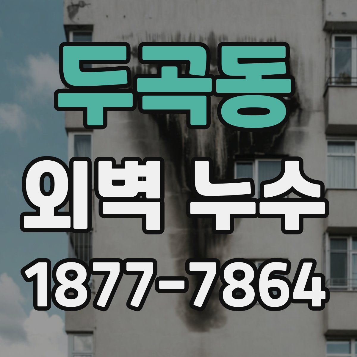 두곡동 외벽 누수
