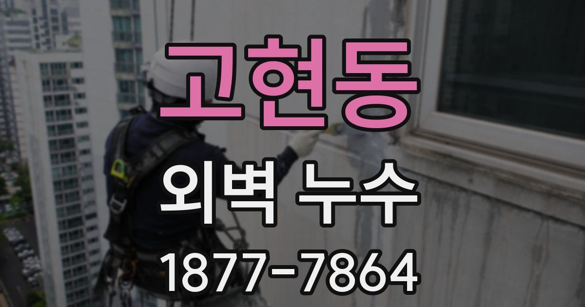 고현동 외벽 누수