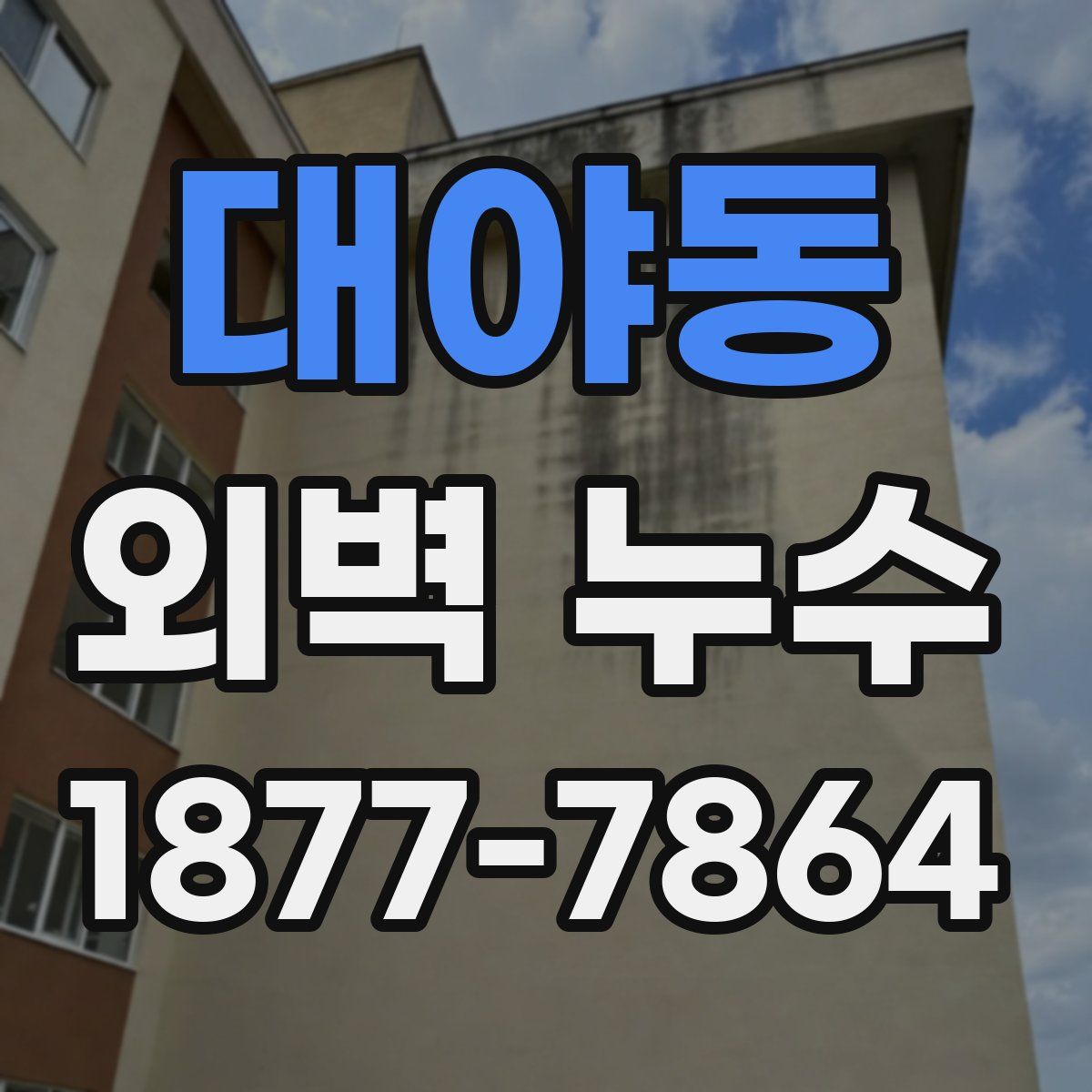 대야동 외벽 누수