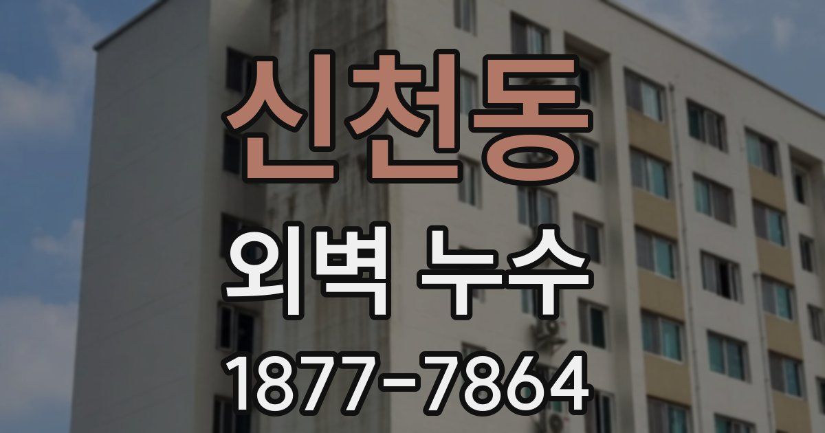 신천동 외벽 누수