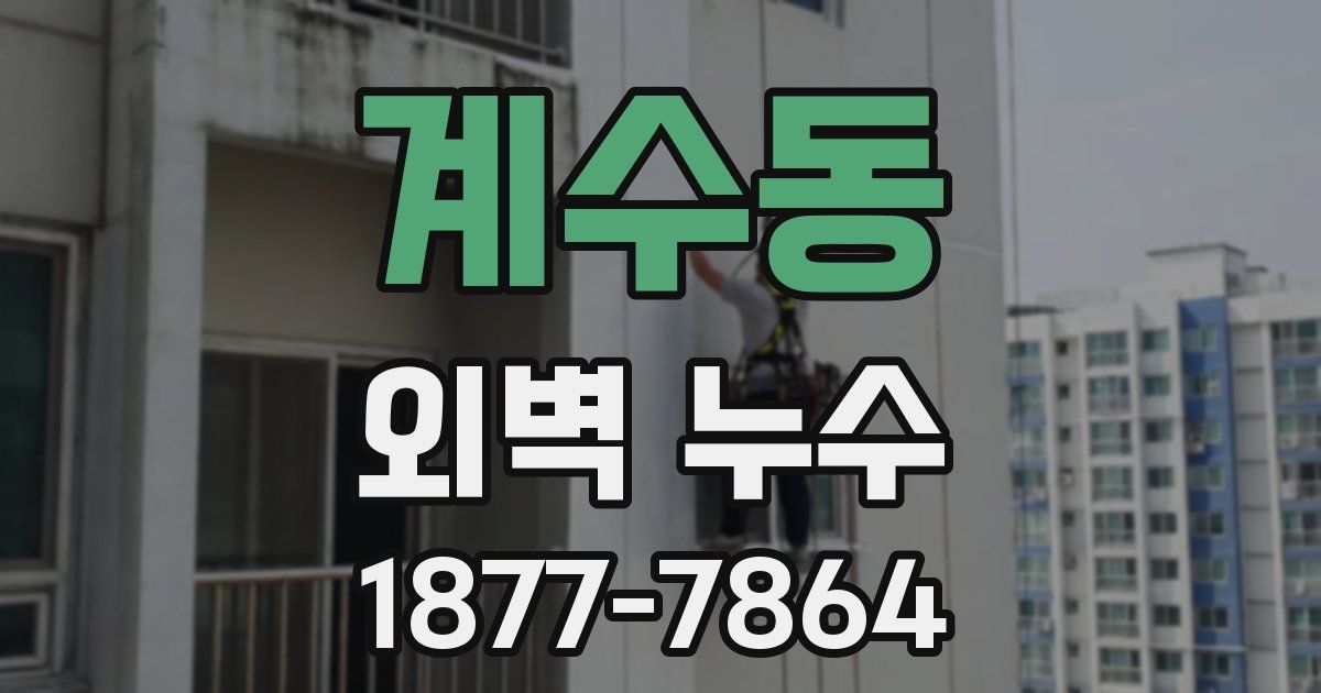 계수동 외벽 누수
