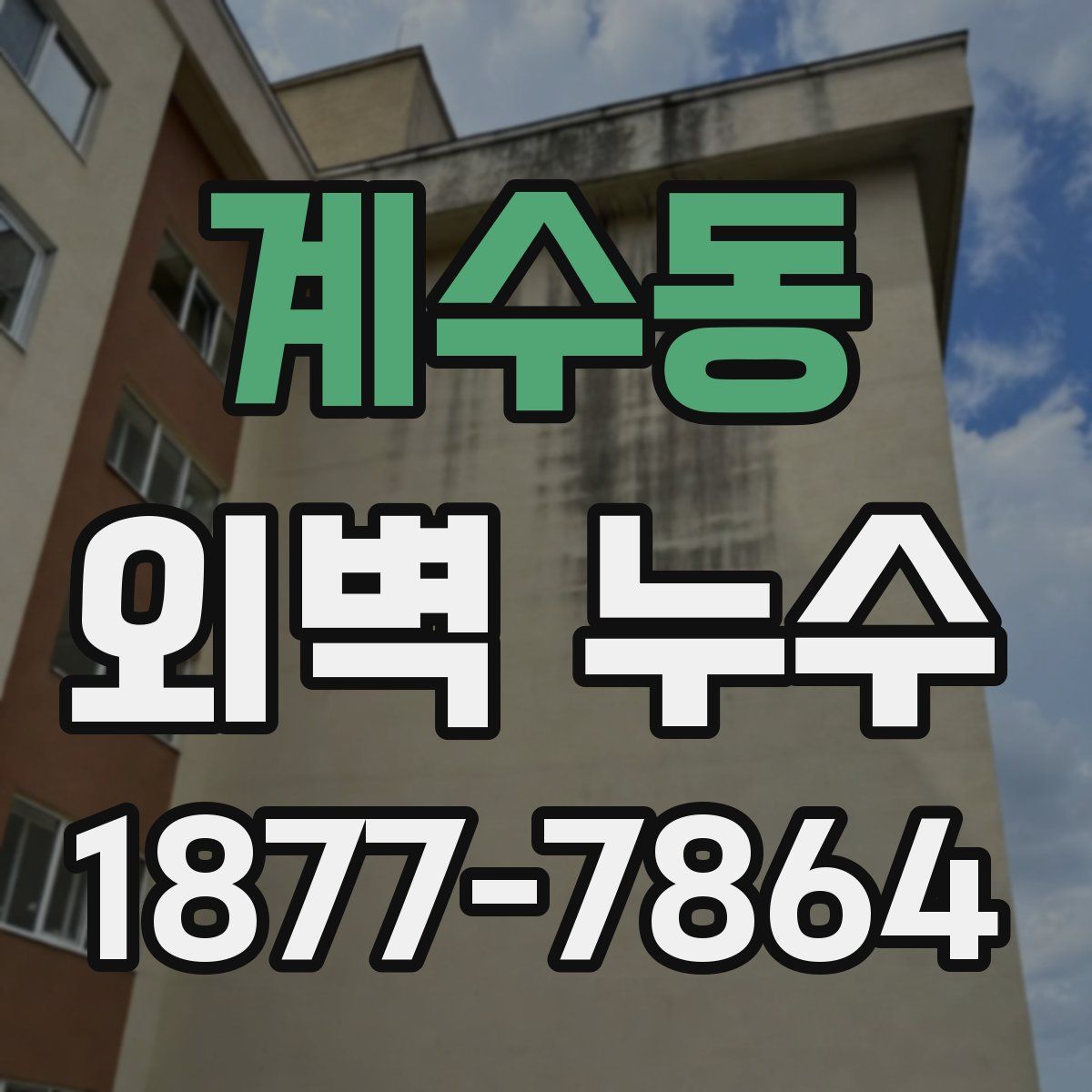 계수동 외벽 누수