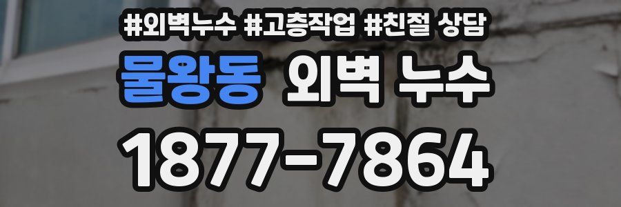 물왕동 외벽 누수