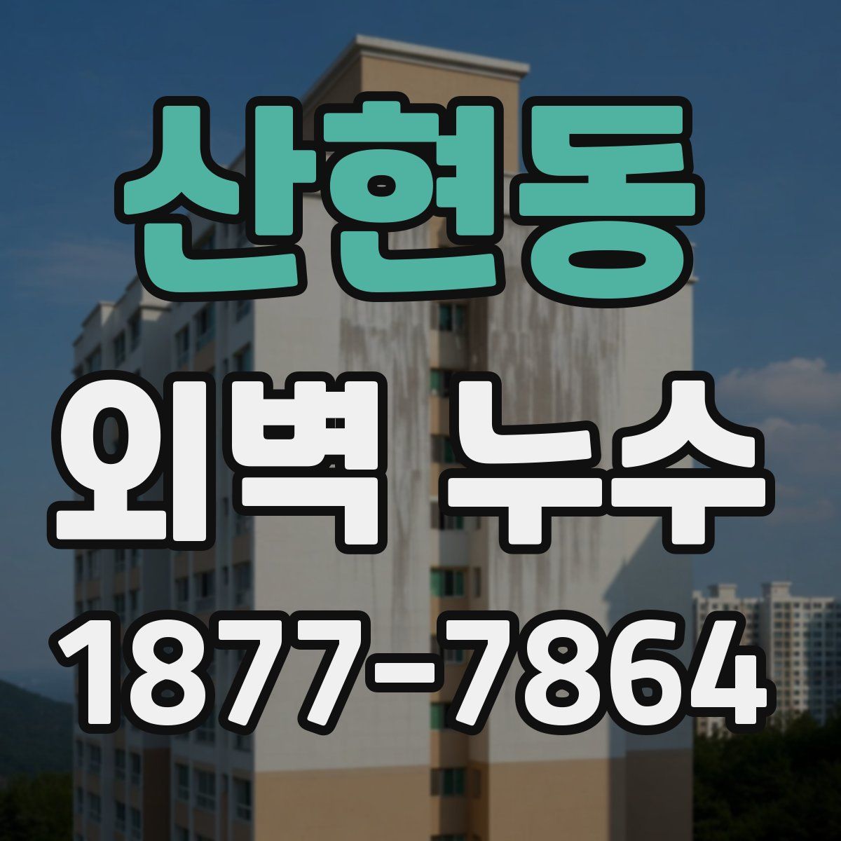 산현동 외벽 누수
