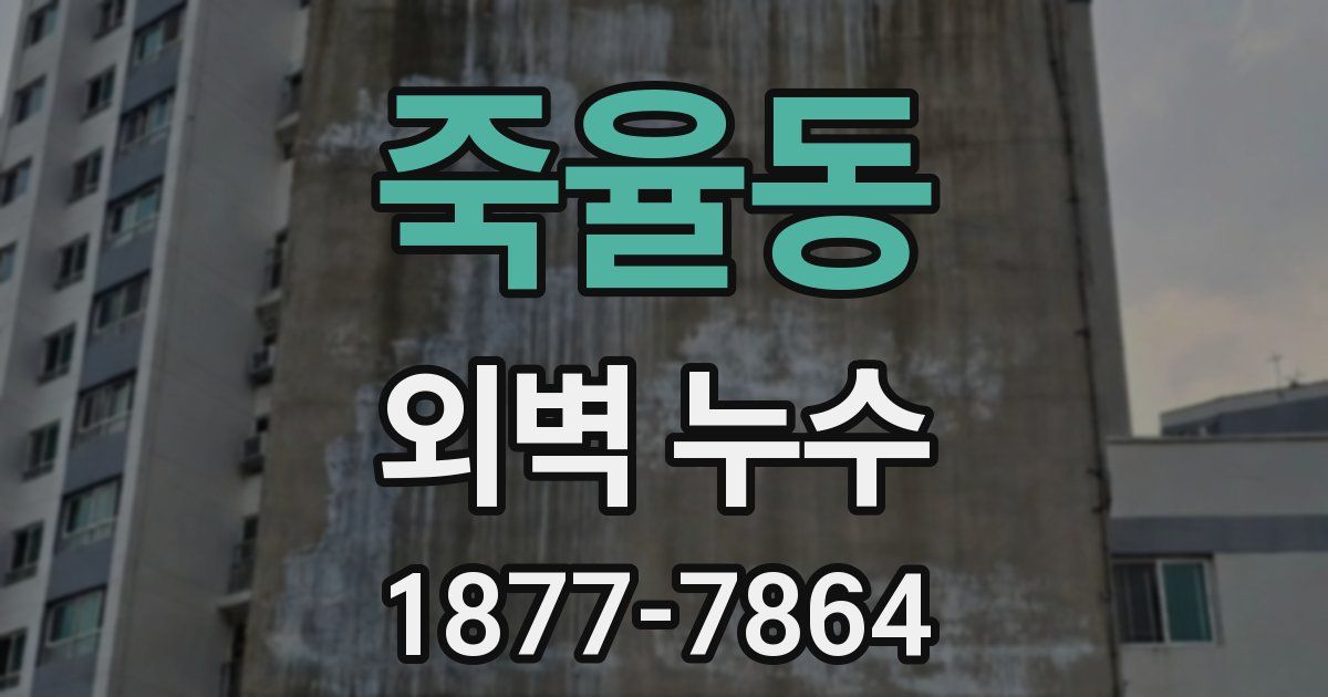 죽율동 외벽 누수