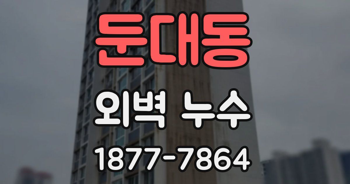 둔대동 외벽 누수