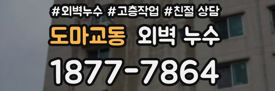 도마교동 외벽 누수