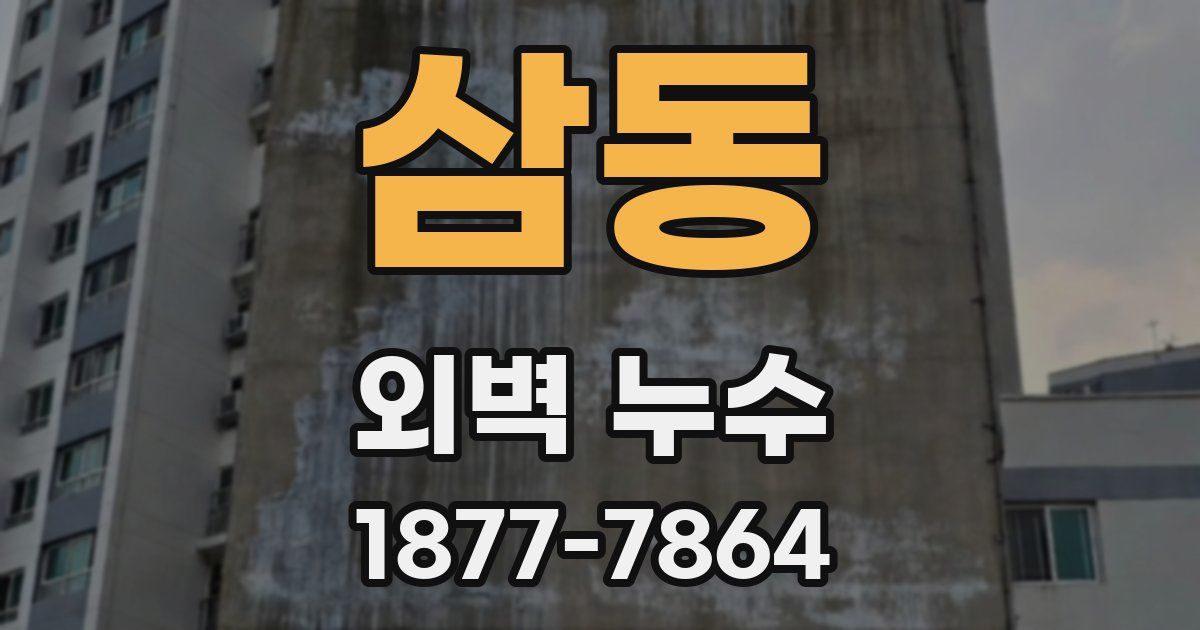 삼동 외벽 누수