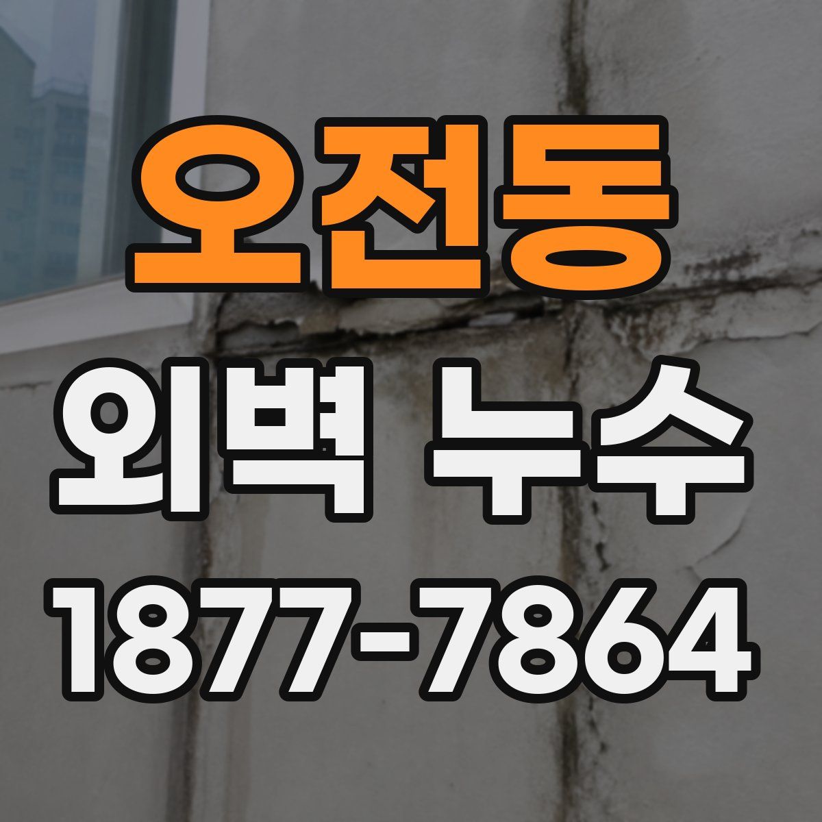 오전동 외벽 누수