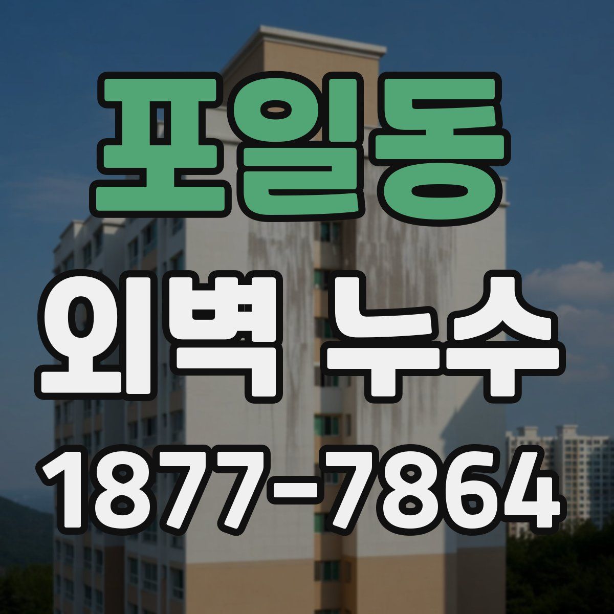 포일동 외벽 누수