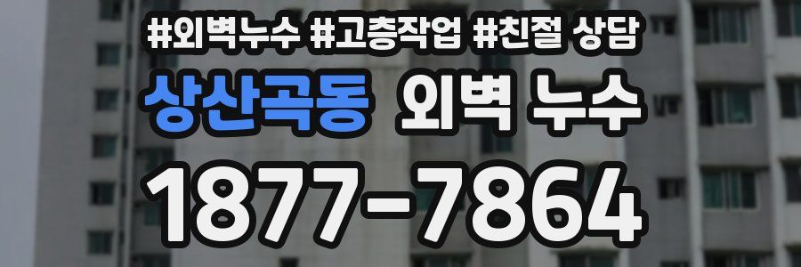 상산곡동 외벽 누수