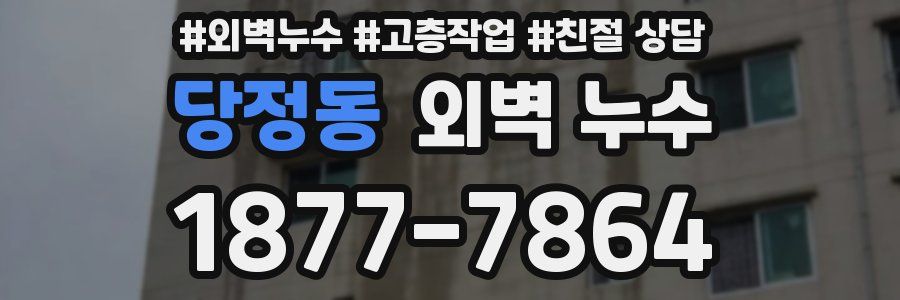 당정동 외벽 누수