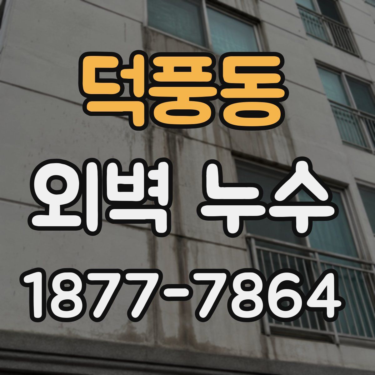 덕풍동 외벽 누수