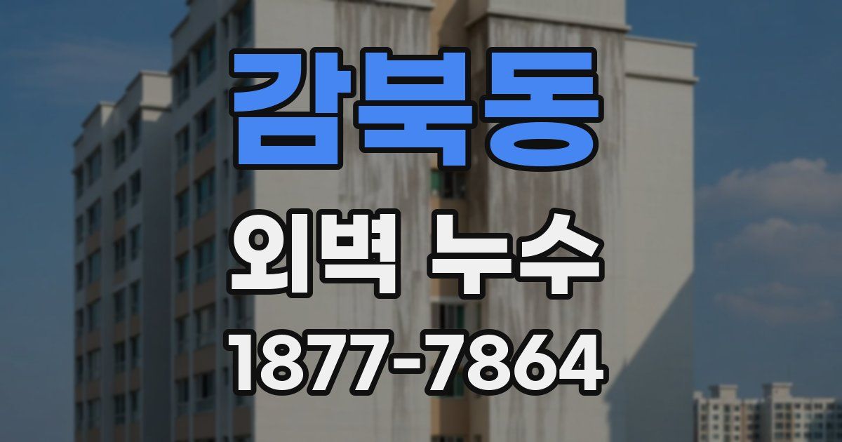 감북동 외벽 누수