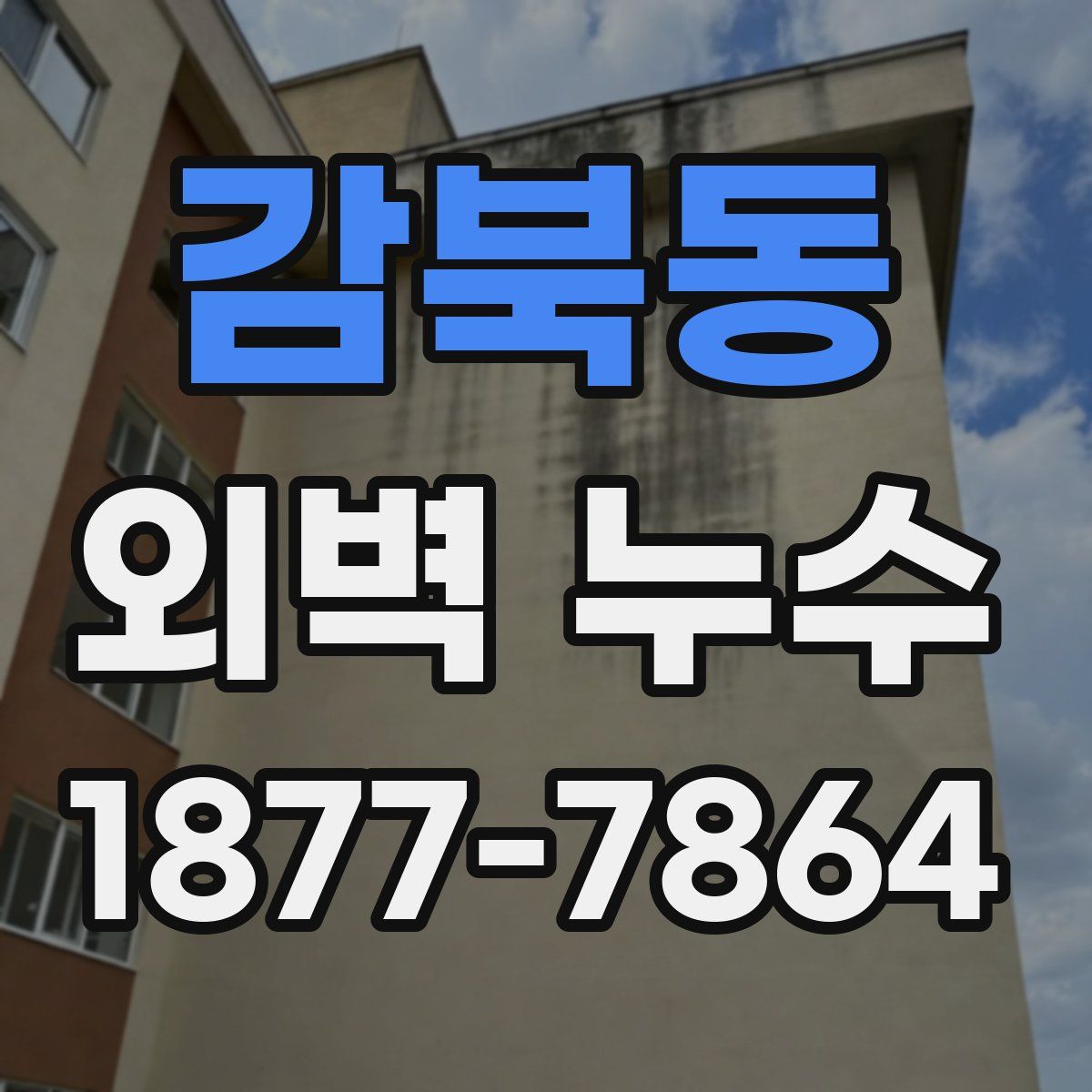 감북동 외벽 누수