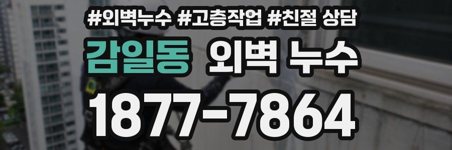 감일동 외벽 누수