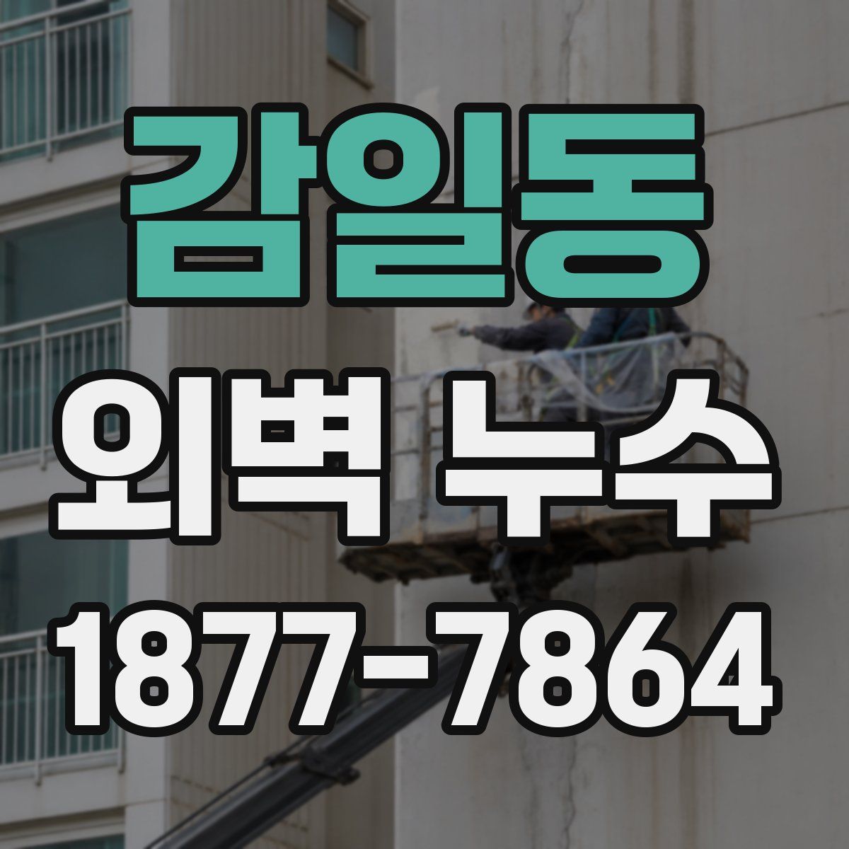 감일동 외벽 누수