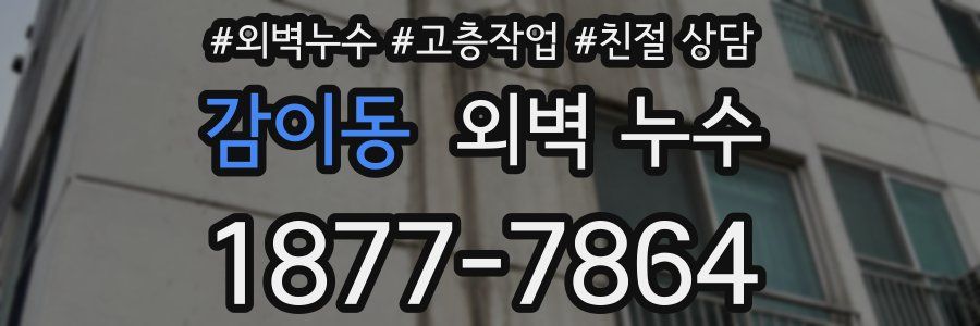 감이동 외벽 누수