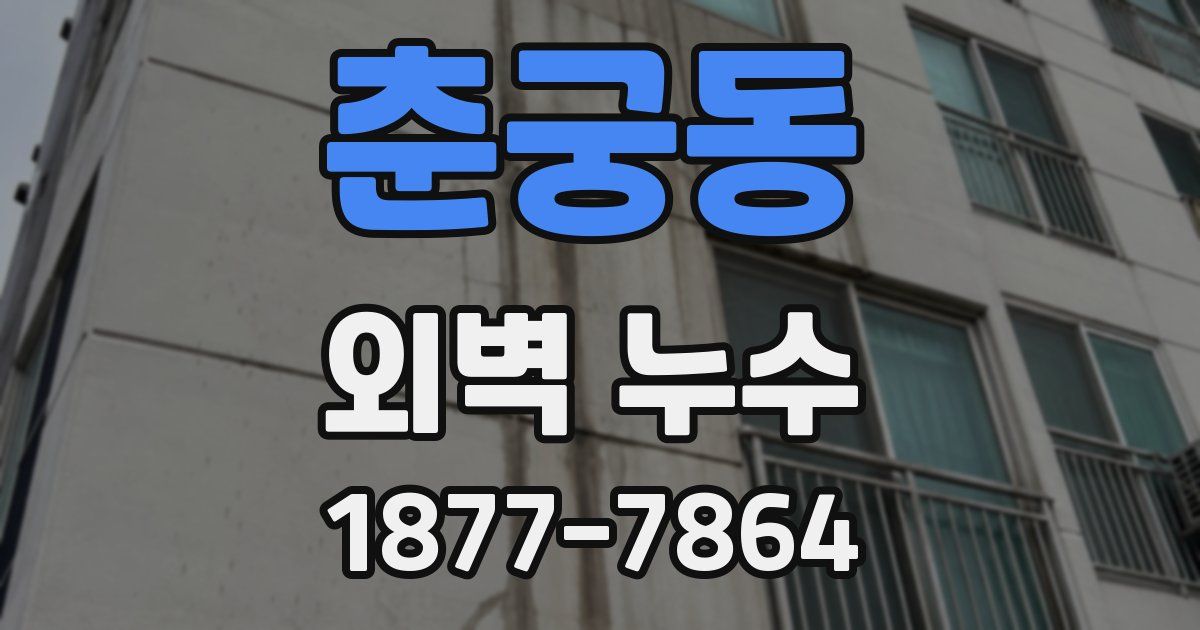 춘궁동 외벽 누수