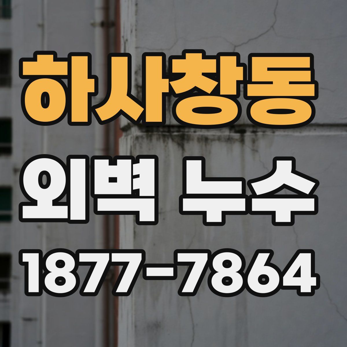 하사창동 외벽 누수