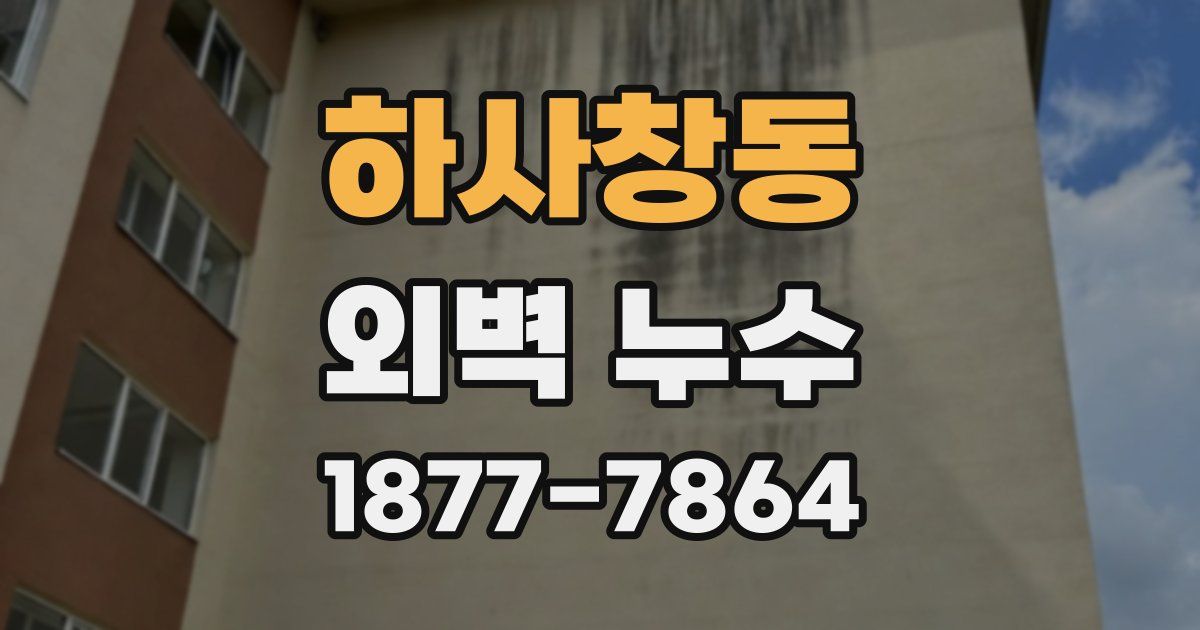 하사창동 외벽 누수