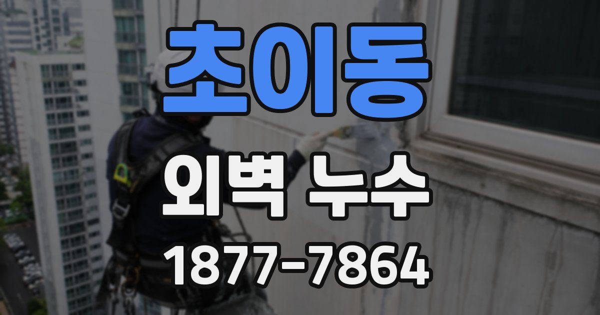 초이동 외벽 누수