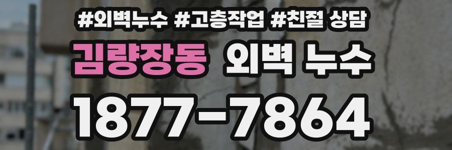 김량장동 외벽 누수
