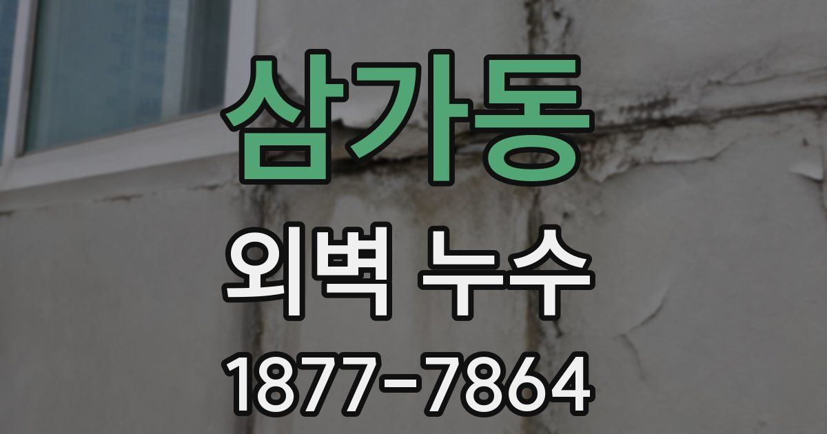 삼가동 외벽 누수