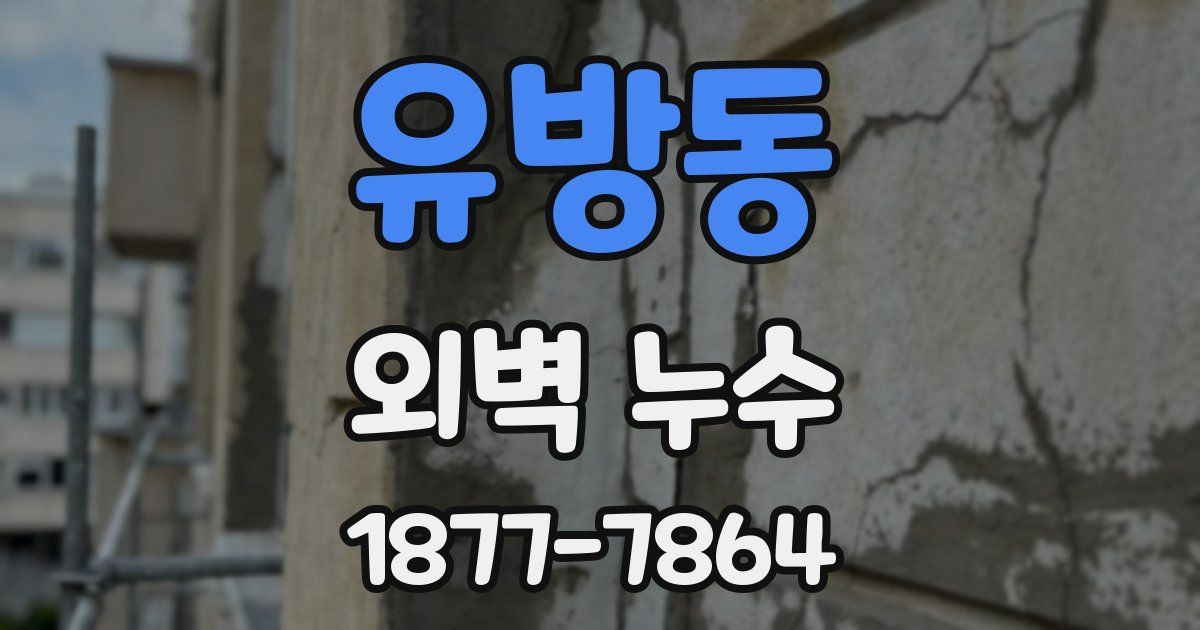 유방동 외벽 누수