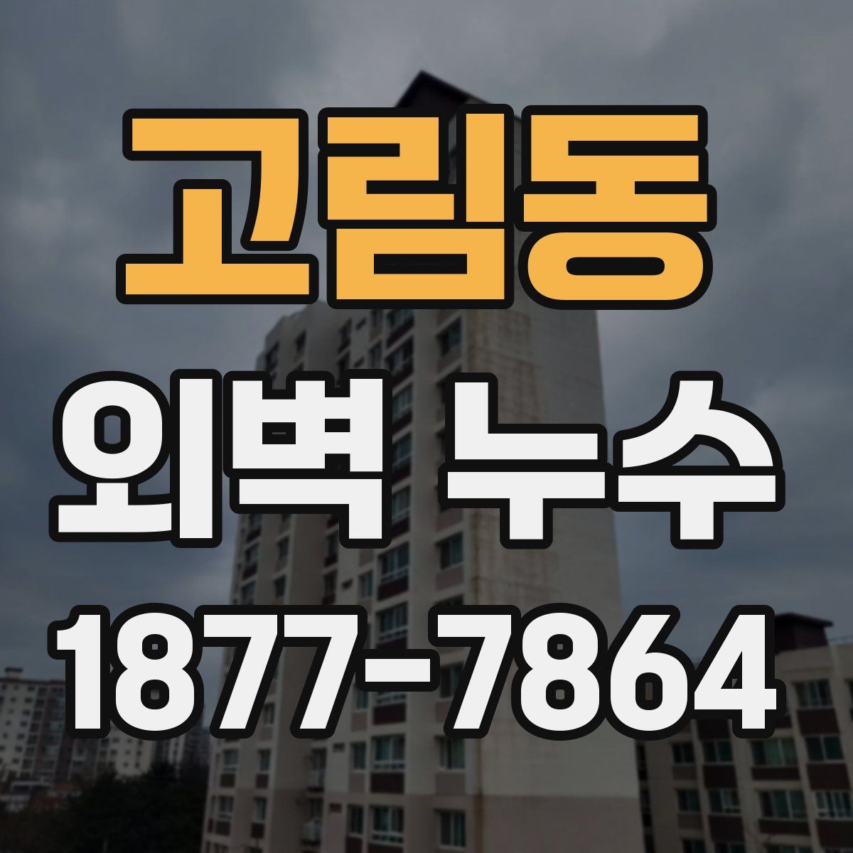 고림동 외벽 누수