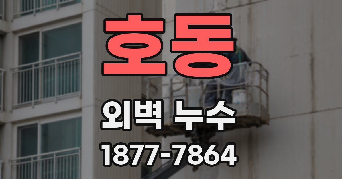 호동 외벽 누수