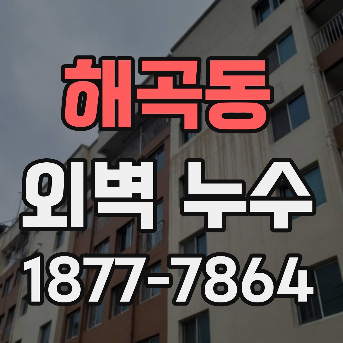 해곡동 외벽 누수