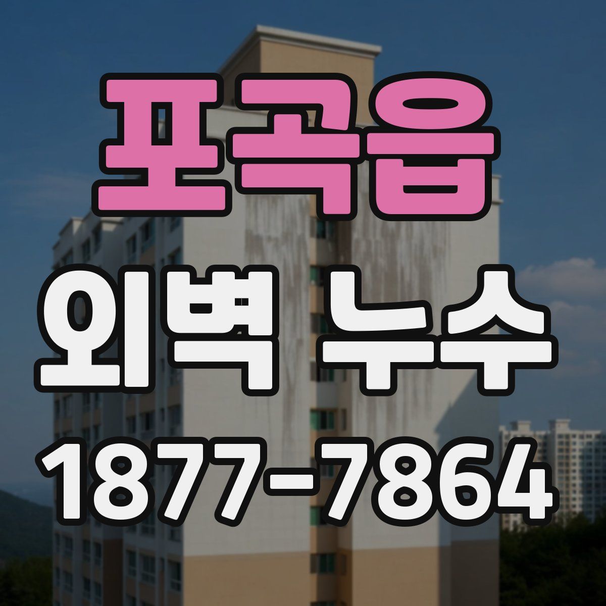 포곡읍 외벽 누수