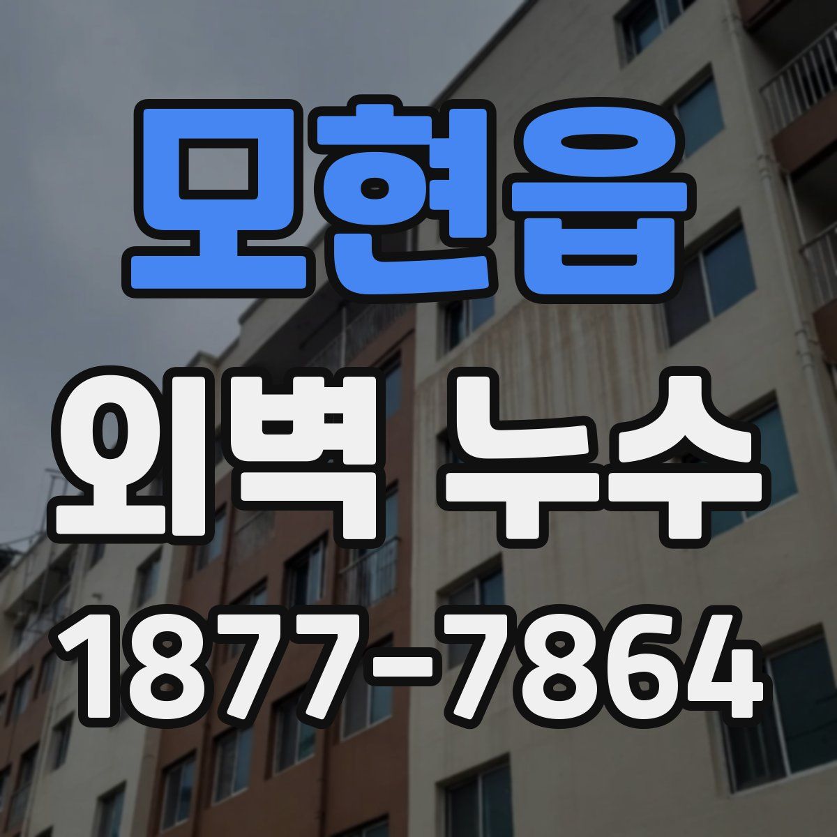 모현읍 외벽 누수