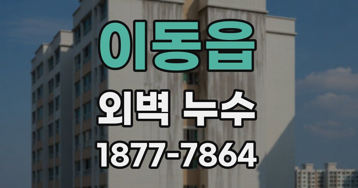 이동읍 외벽 누수