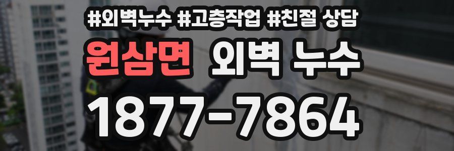 원삼면 외벽 누수