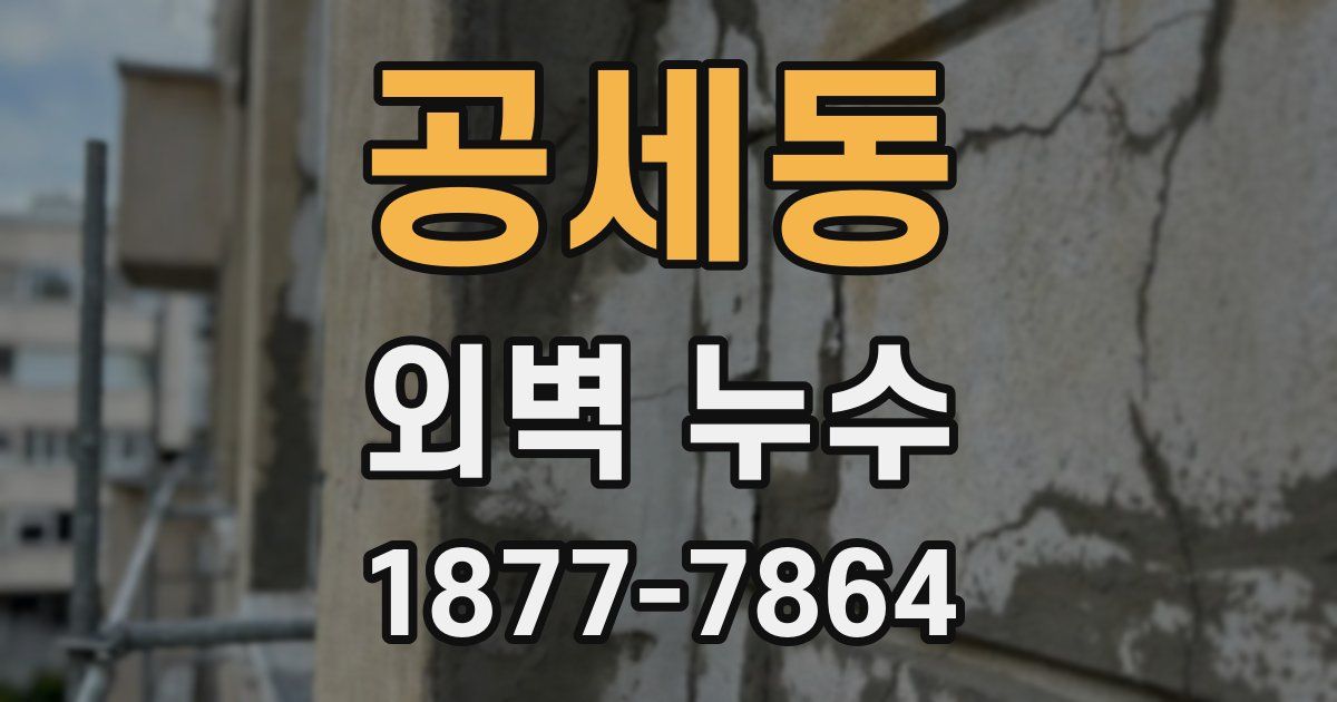 공세동 외벽 누수