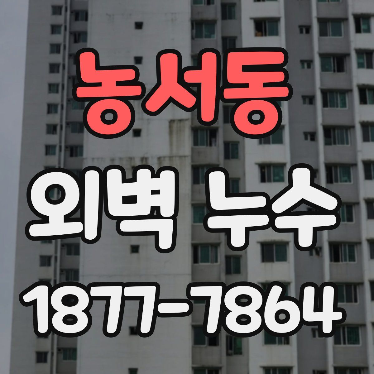 농서동 외벽 누수