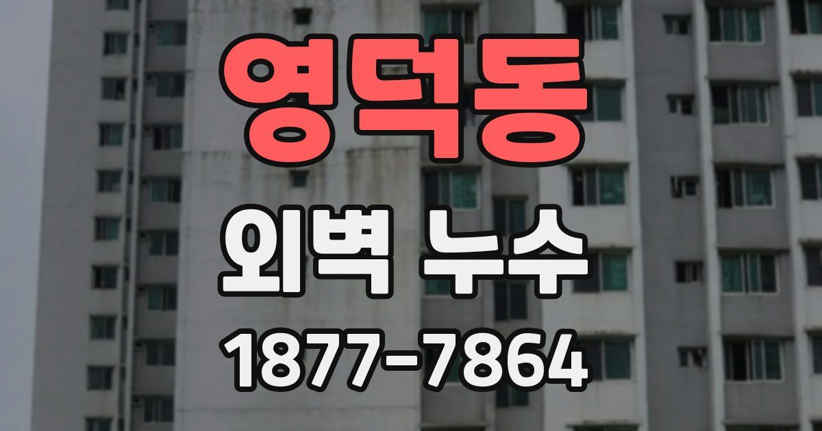 영덕동 외벽 누수