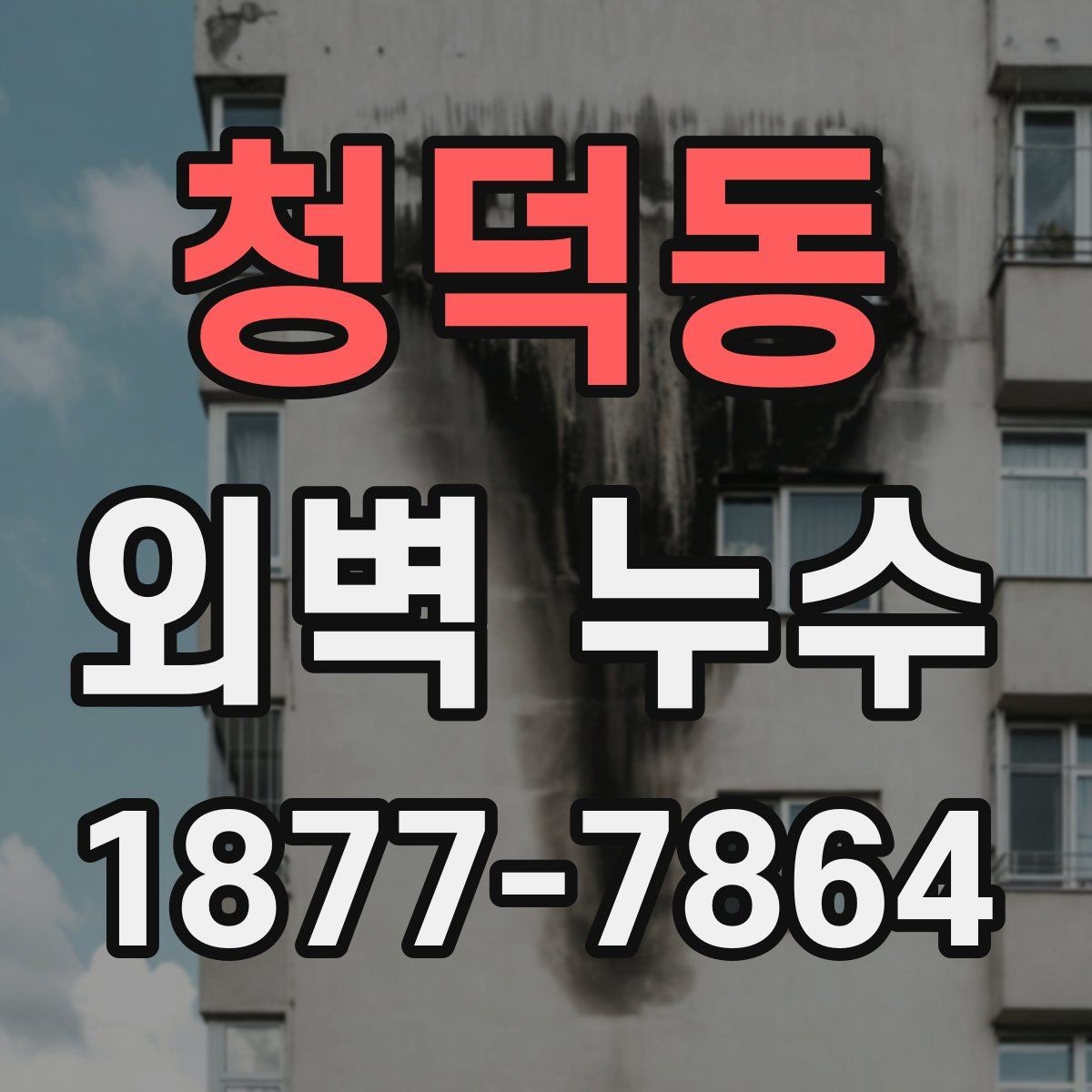 청덕동 외벽 누수 보수 계획을 세우는 순서