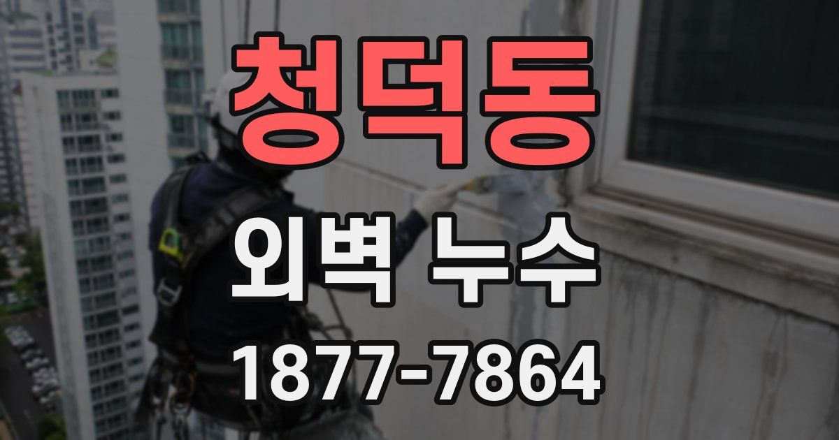 청덕동 외벽 누수